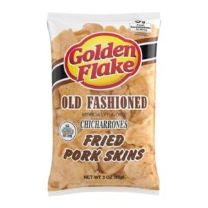 Golden Flake Snack Foods Old Fashioned Fried Pork Skins 3.25 oz. Bag